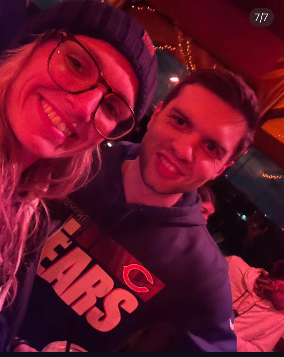 After a fun night with friends at a haunted house, we took the next big step of saying "I love you."  