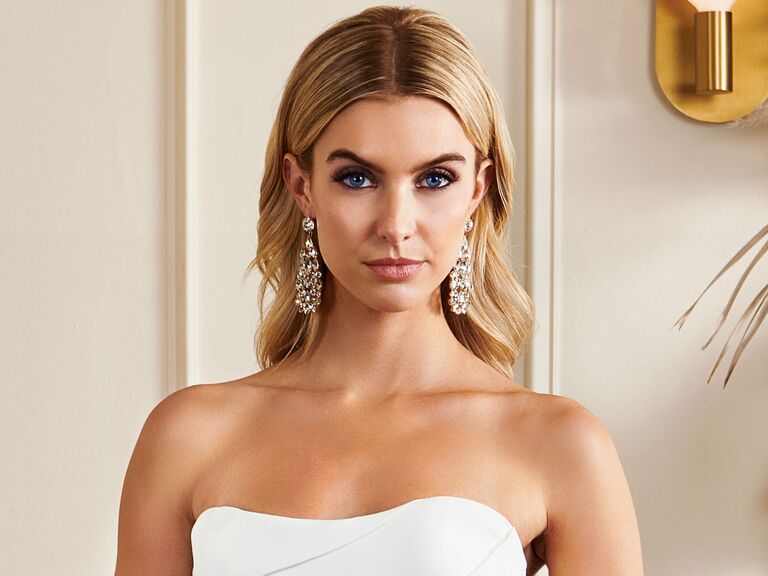 Kelly Faetanini Bride with Center Park and Soft Curls