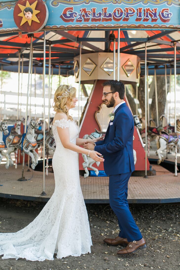 Lace, Off-the-Shoulder Mermaid Gown