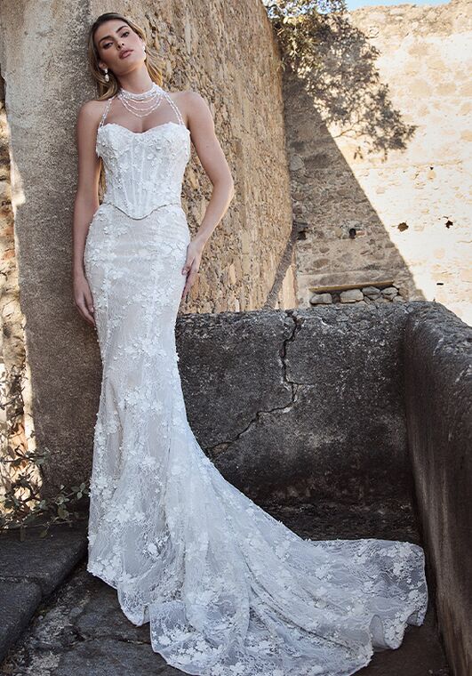 Calla Blanche 125263 Lale Sheath Wedding Dress - 6