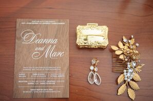 Wood Veneer Invitation Suite