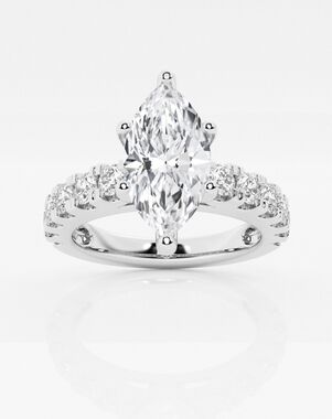 Grown Brilliance Marquise Cut Engagement Ring