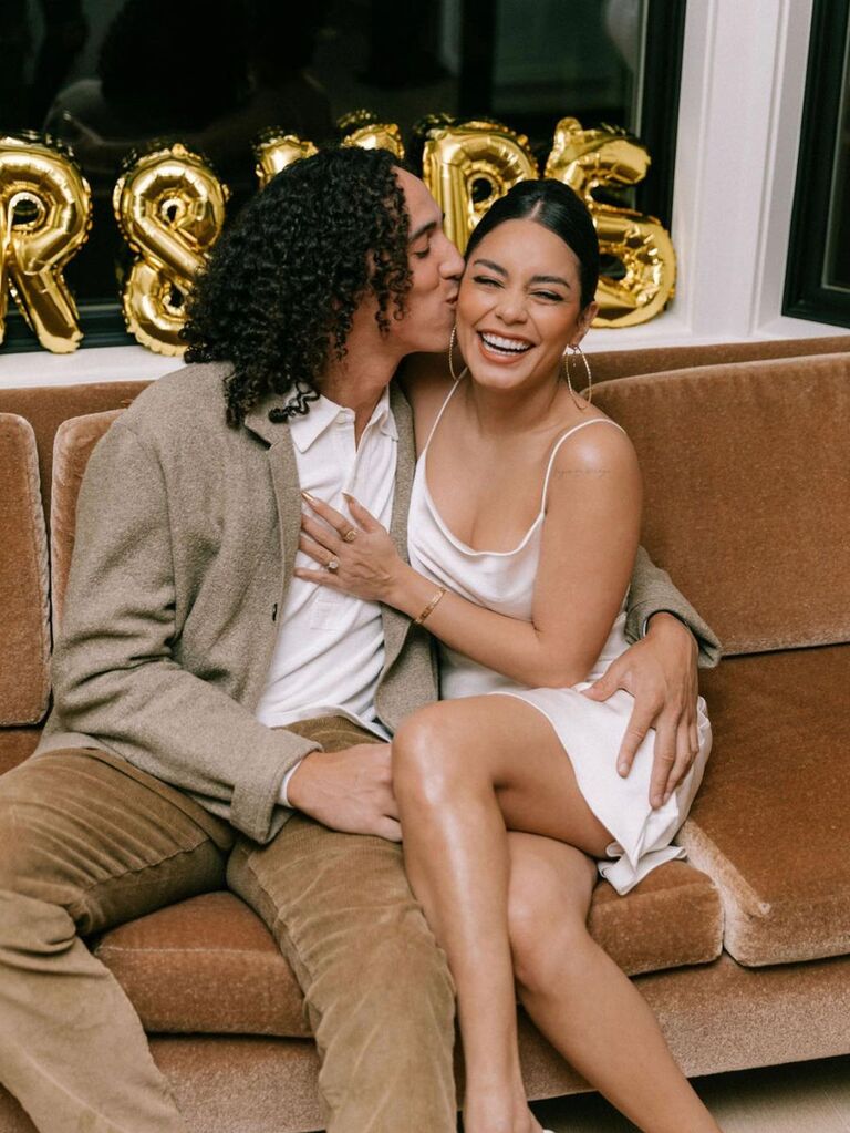Vanessa and Cole at their engagement party. 