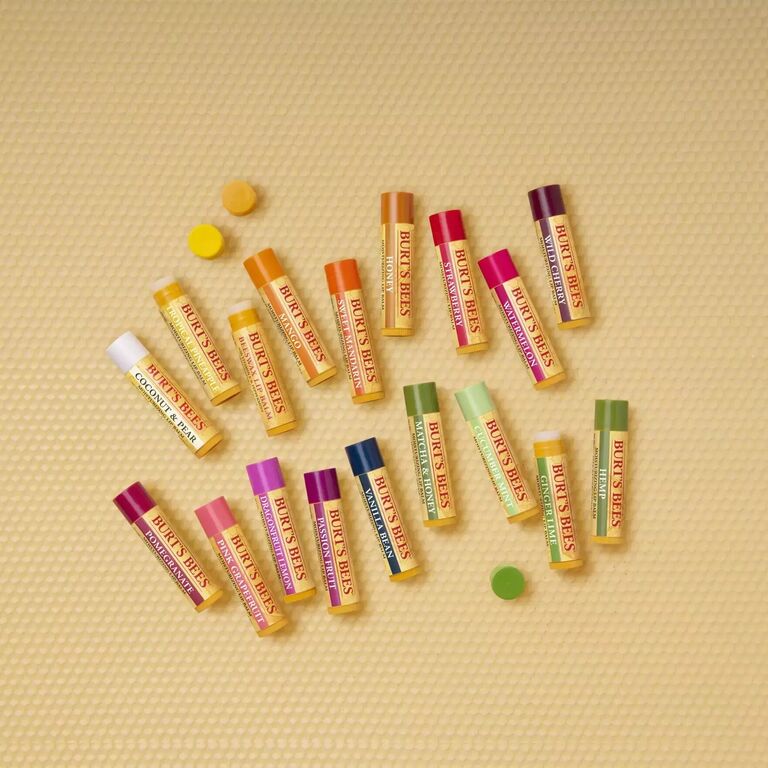 Custom Burt's Bees lip balm wedding favors