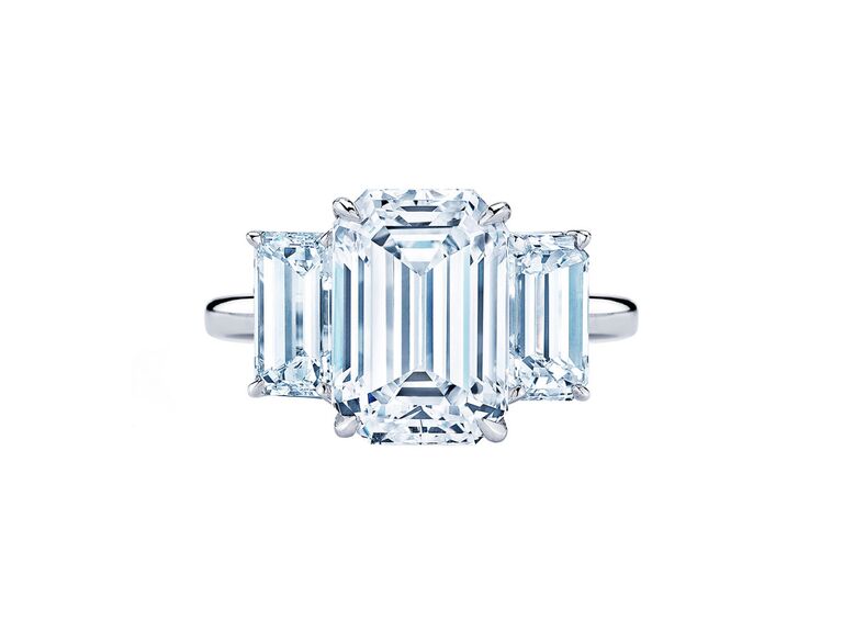 three stone engagement ring
