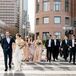 Bride, Groom and Wedding Party in San Francisco, California