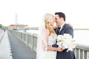 White Fingertip-Length Tulle Veil
