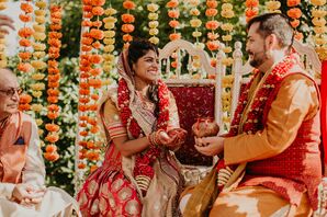 Traditional Indian Wedding Ceremony at Overbrook House in Buzzards Bay, Massachusetts