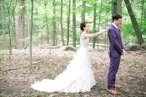 Strapless Badgley Mischka Wedding Dress