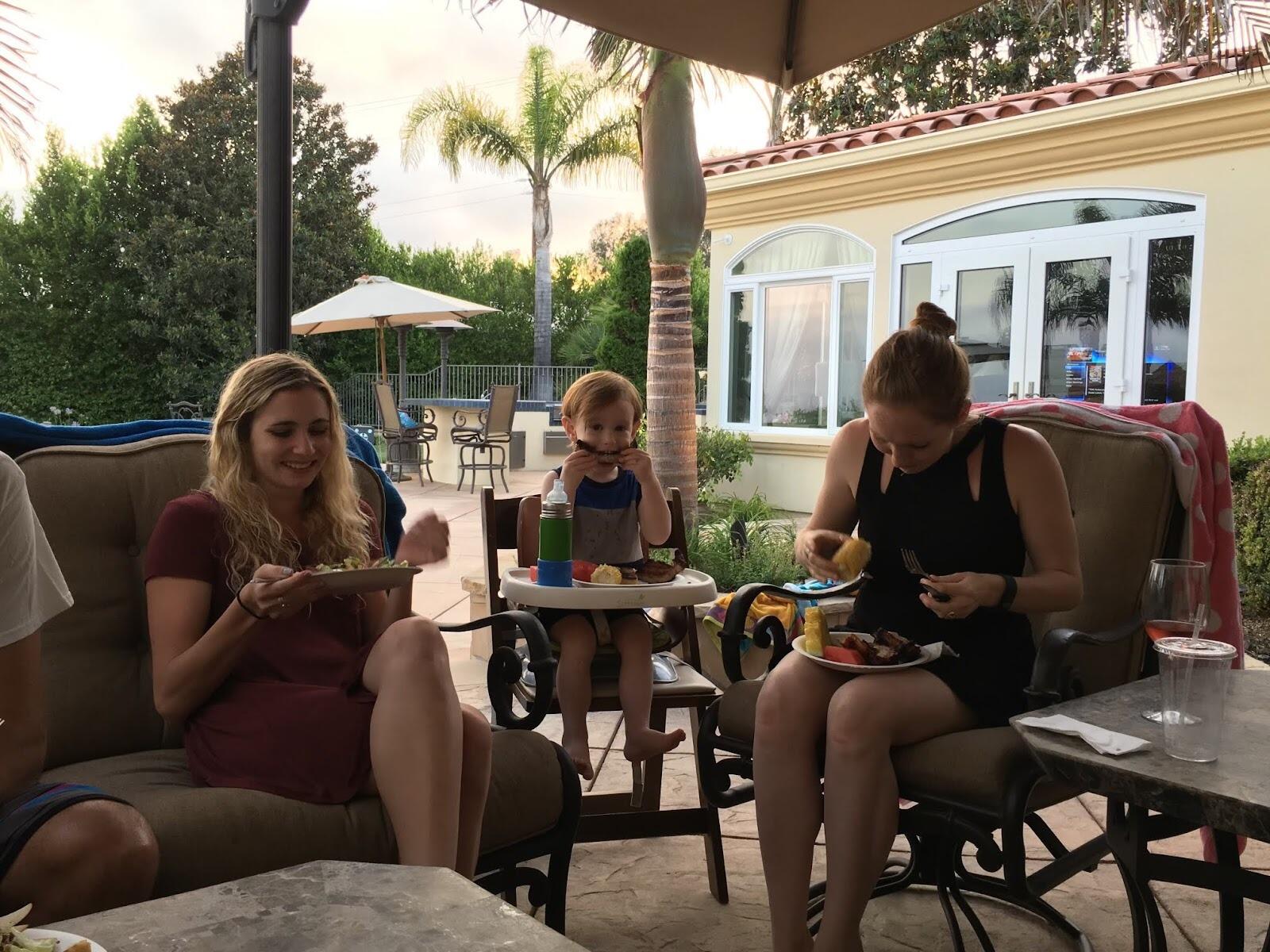 One year later: after our first real date, Alec and Bri returned to the Fiscalini house to find Alec's oldest brother, sister-in-law, and nephew Eric having a BBQ with his parents. Now, they always remember this day as when their relationship first really began. 