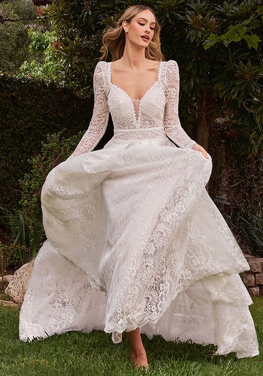 Ladivine CD862W A-Line Wedding Dress - 4