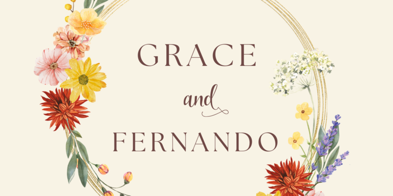 Grace & Fernando Home Page Banner