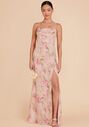 Birdy Grey Mira Chiffon Dress in Vintage Pink Floral Off the Shoulder Bridesmaid Dress - thumbnail - 5