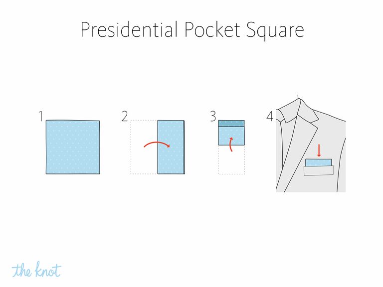 The Knot - How to fold a presidential pocket square