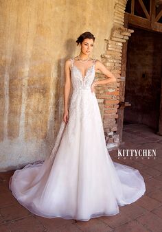 KITTYCHEN Couture AALIYAH, K1938 A-Line Wedding Dress