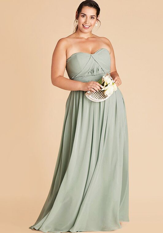 Birdy Grey Grace Chiffon Dress in Sage Bridesmaid Dress - 7