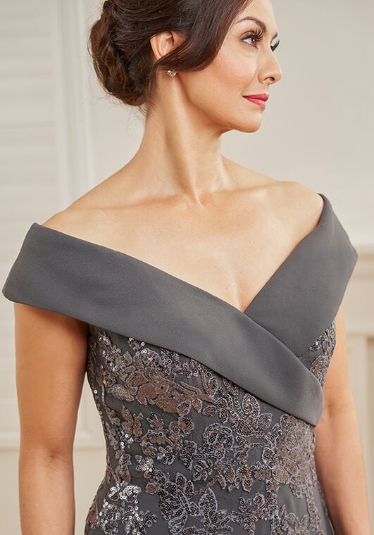 Jade Couture Mother of the Bride by Jasmine K248062 Gray Mother Of The Bride Dress - 3