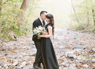 As a wedding photographer, Sarah Fry (31) knew she wanted to execute her own wedding vision with her groom, Jim Landwehr (39 and a hot rod builder). T