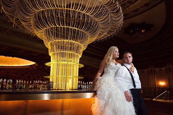 Breanne and Ryan Glamorous Wedding at Midland Theatre