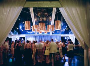 Copper Light Installation Over Dance Floor