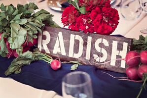 Rustic Market Sign Table Names