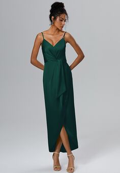 AW Bridal AW LEONORA DRESS V-Neck and Plunge Bridesmaid Dress