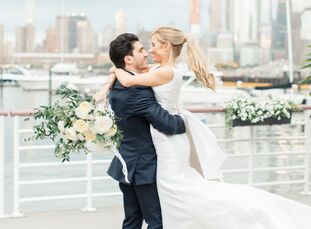 Amy and Evan met through friends, but later realized that they’d crossed paths before: playing soccer as kids. They sealed their status as teammates b
