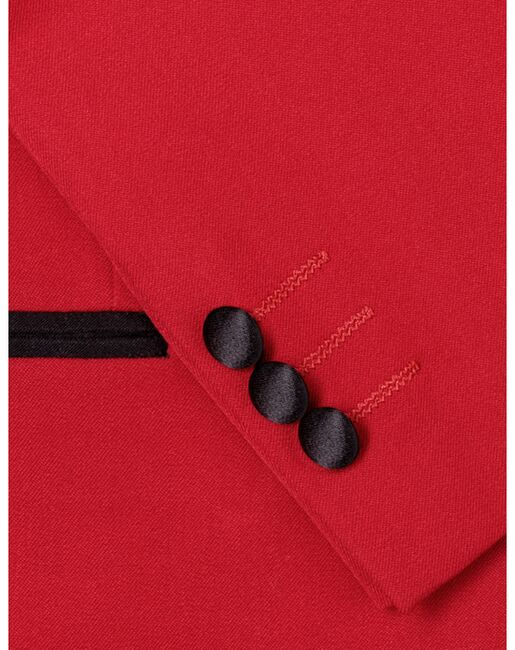 BLACKTIE "London" Kids Red Tuxedo (5-Piece Set) Flower Girl Dress and Ring Bearer Outfit - 6