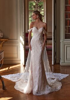 Moonlight Couture H1610 Mermaid and Trumpet Wedding Dress