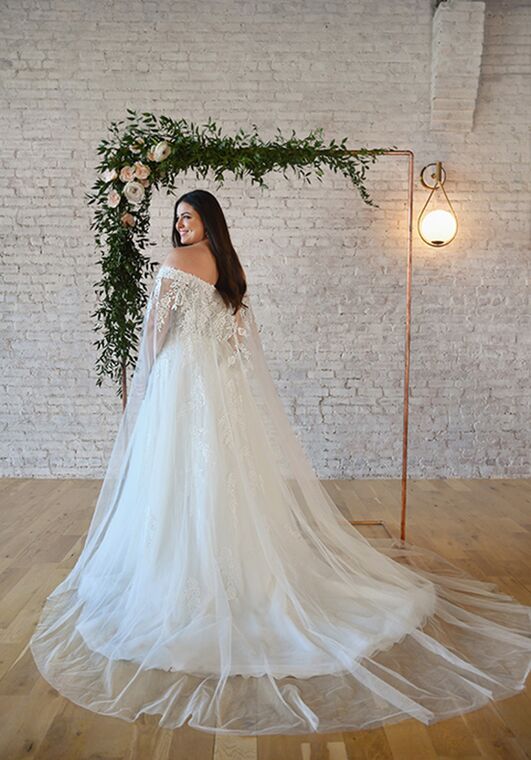 Stella York 7316 plus A-Line Wedding Dress - 4