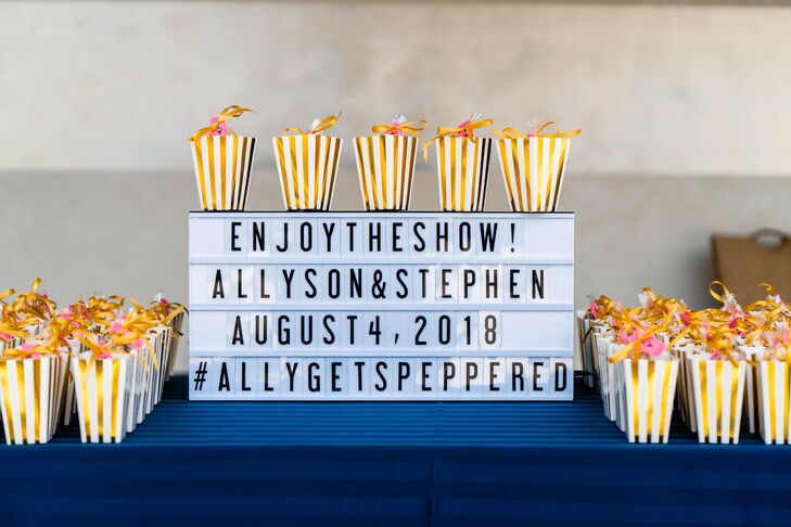 Marquee Sign with Popcorn