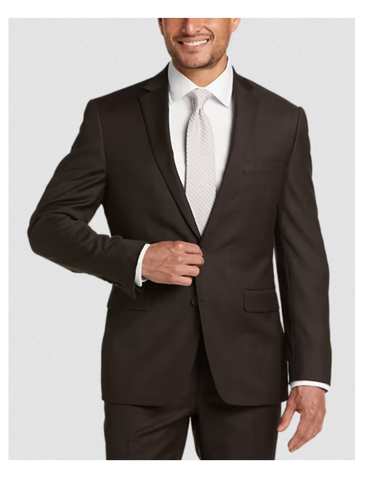 Affordable brown suit from Men's Wearhouse