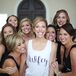 Bridal Party Getting Ready in Custom Tank Tops