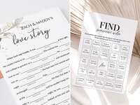 two printable card games for engagement party