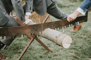 Traditional German Log Cutting Ceremony