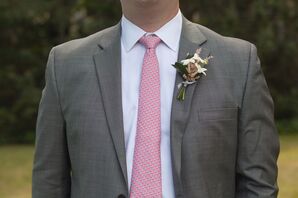 Pink Vineyard Vines Groom's Tie