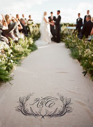 Embroidered Linen Aisle Runner