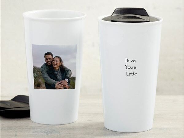Personalized travel mug by Personalization Mall. 