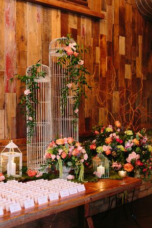 Vintage Vine-Draped Bird Cages