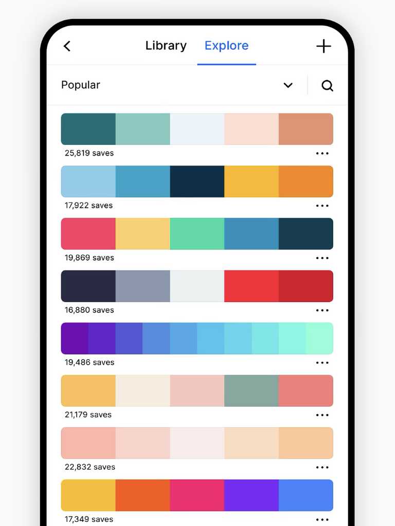 Coolors wedding color palette app. 