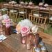 Pink, White and Peach Centerpieces