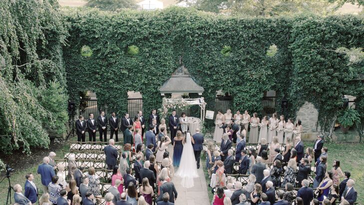 Garden Wedding Ceremony at Goodstone Inn in Middleburg, Virginia