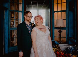 Diana Castillo (36 and an ACD copywriter) and Eric Casthart (37 and a designer and developer) wanted to throw a wedding that was “unmistakably us,” th