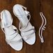 Silver Shoes and Pearl Hair Accessory