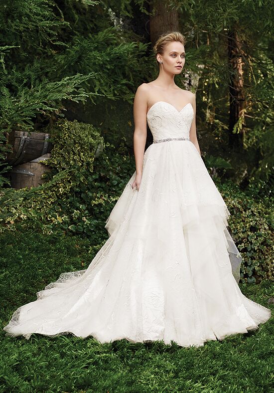 Casablanca Bridal 2264 Rosette Ball Gown Wedding Dress - 1