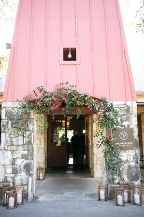 Reception Entrance Covered with Greenery