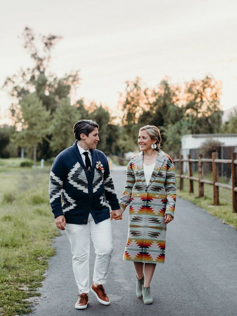 rainbow wedding ideas jacket