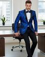 BLACKTIE AMSTERDAM Royal Blue Wedding Tuxedo Blue Tuxedo - thumbnail - 7