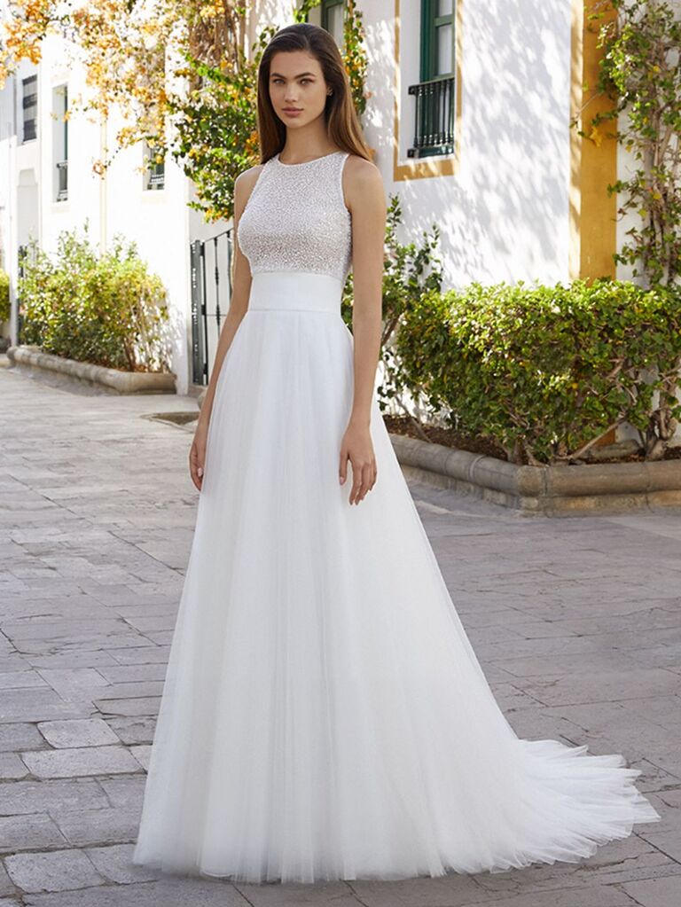 skirt and top wedding dress