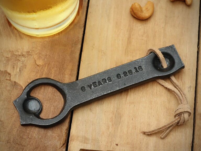 iron bottle opener anniversary
